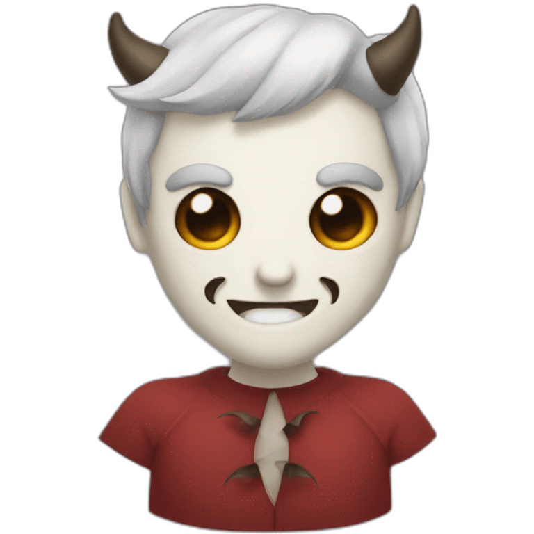 simple half devil half demon emoji