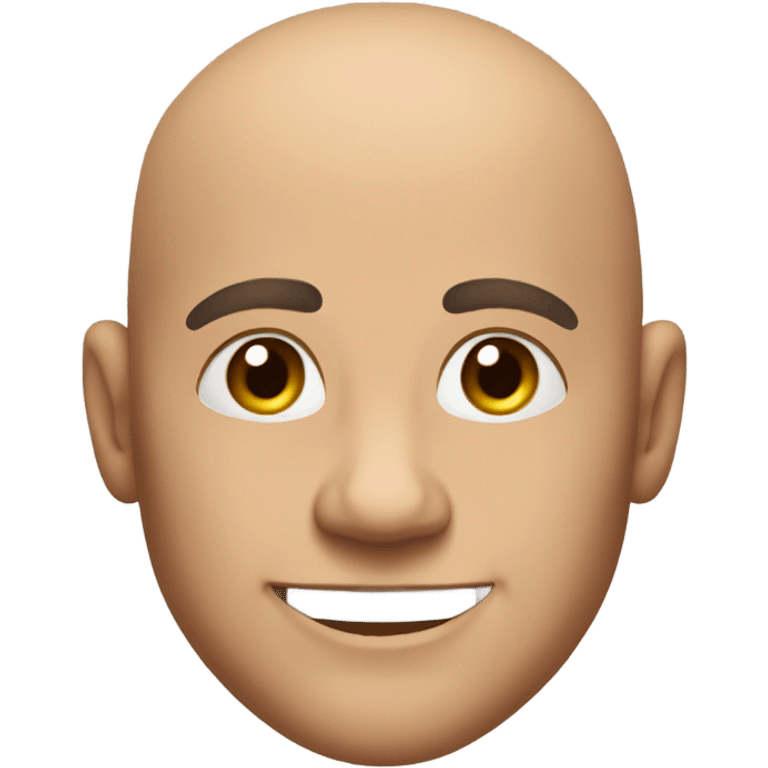 Male bald sexy emoji