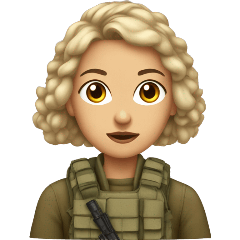 Girl in war muffs emoji