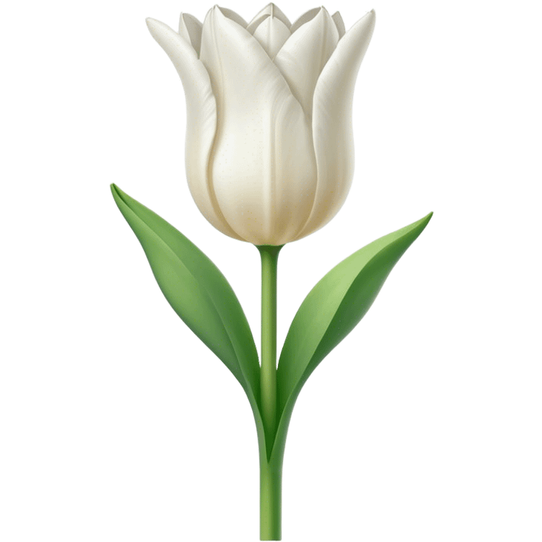 white tulip emoji