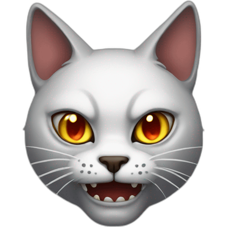 Demonic cat emoji