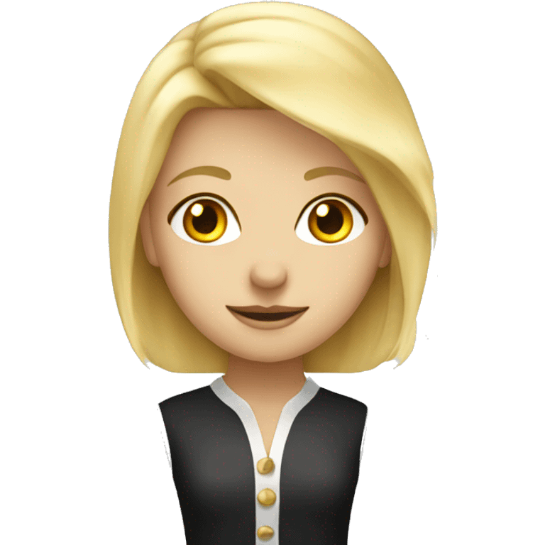 Blonde playing chess  emoji