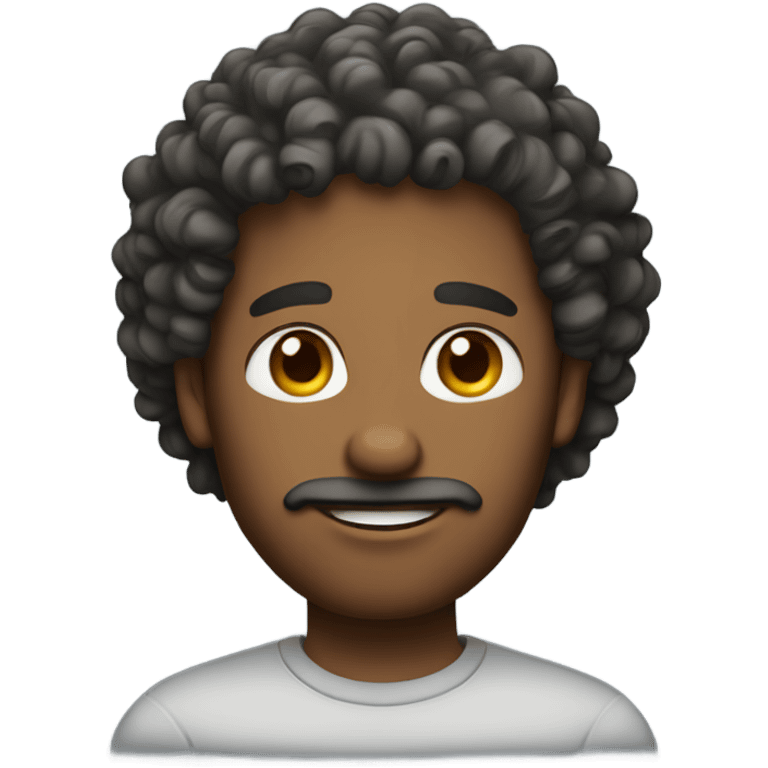 husband with curly hair emoji