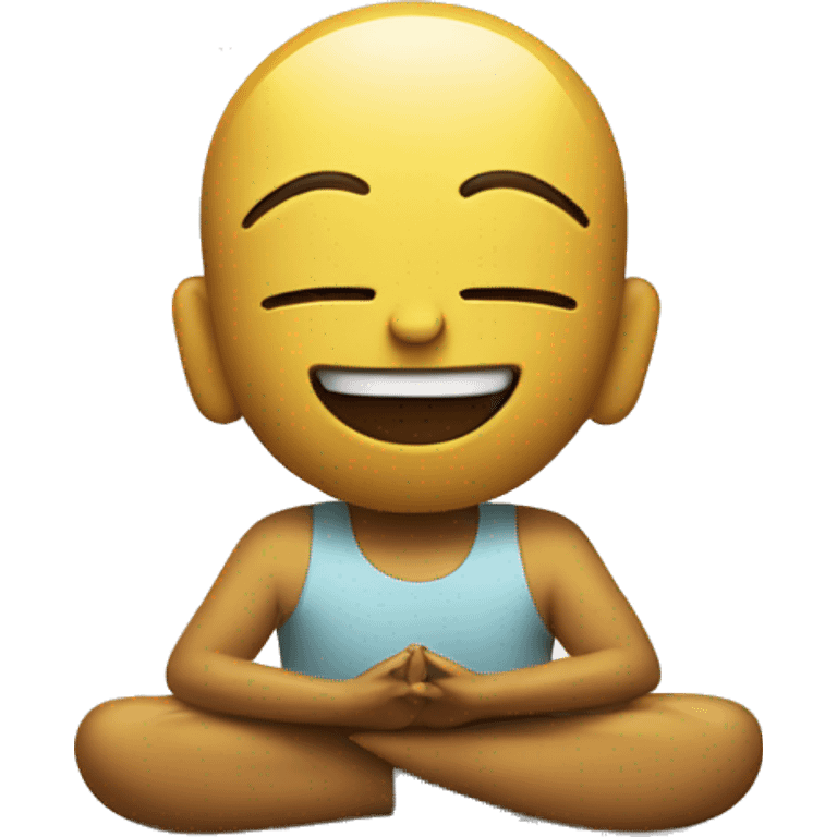 Smiley and namaste  emoji