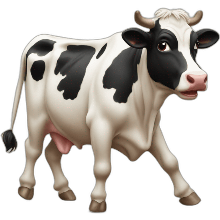 Cow dansing emoji