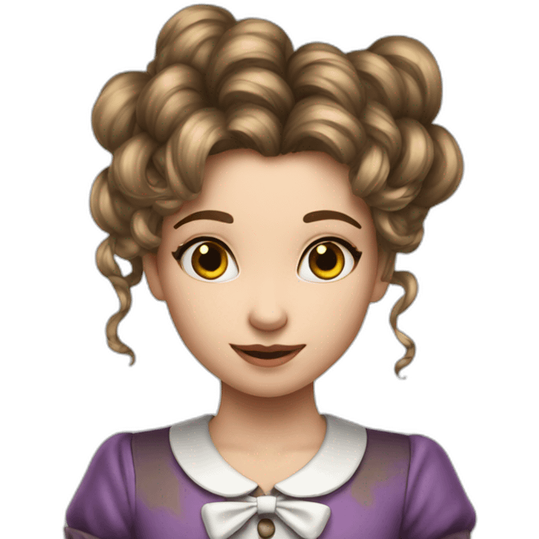 Alice in worderland brun hair emoji