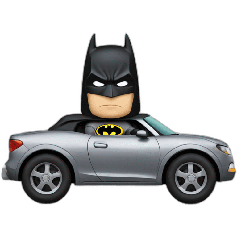 Batman on a car emoji