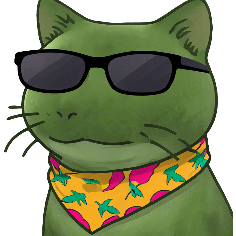 Cat with sunglasses emoji