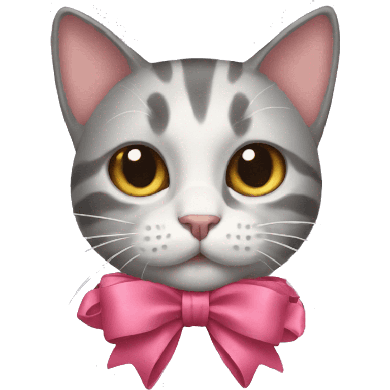 cat with a bow emoji