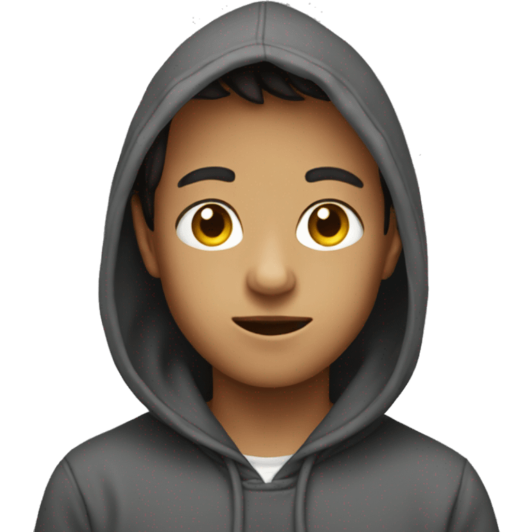 boy in hoodie emoji