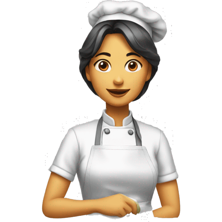 woman cooking transparent emoji