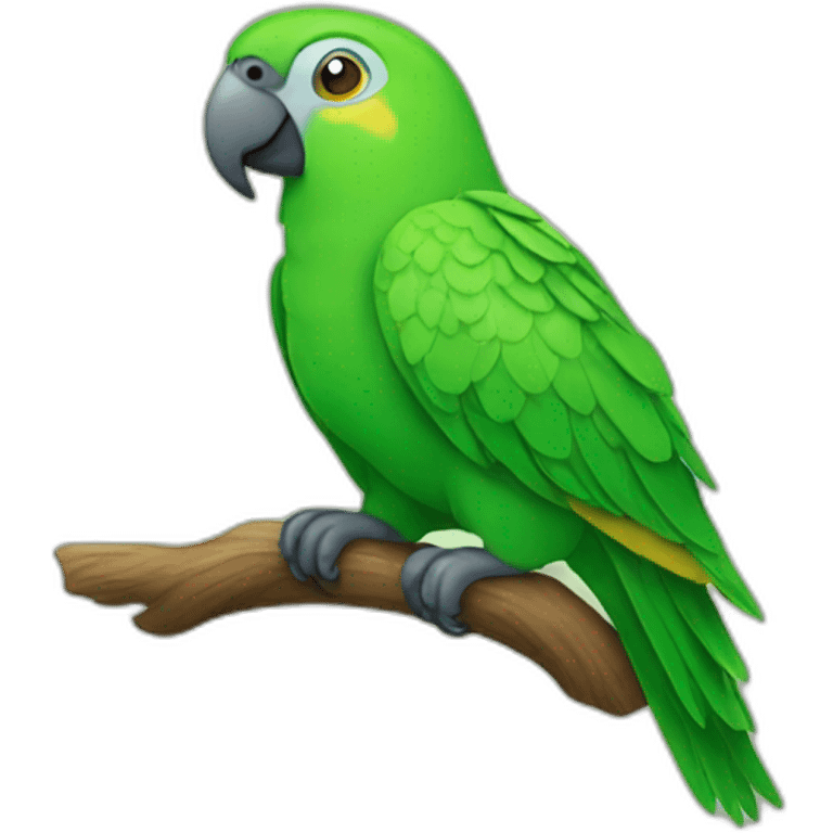 Green parrot emoji