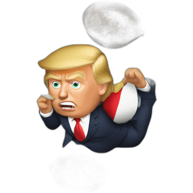 Donald trump eating Mexican food emoji