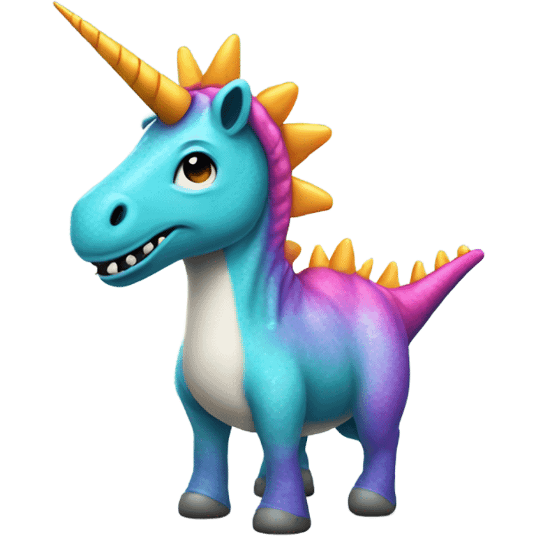 unicorn in a dinosaur costume emoji