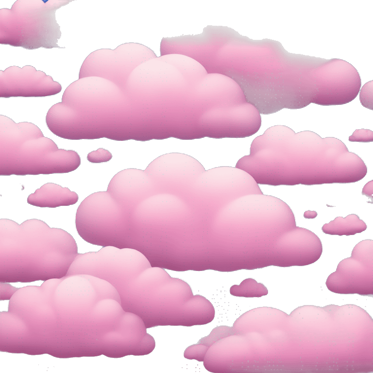 Pink and blue clouds  emoji