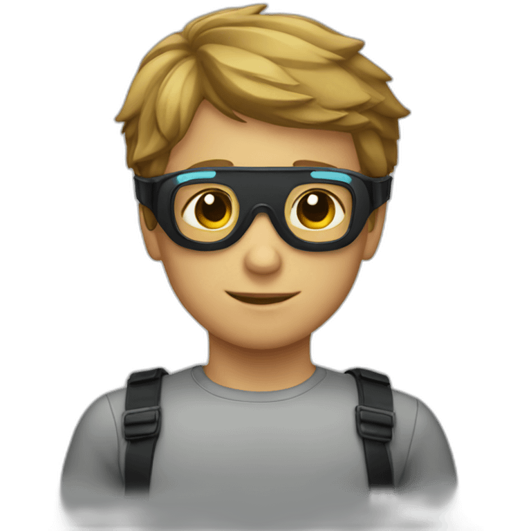 Boy with goggles emoji