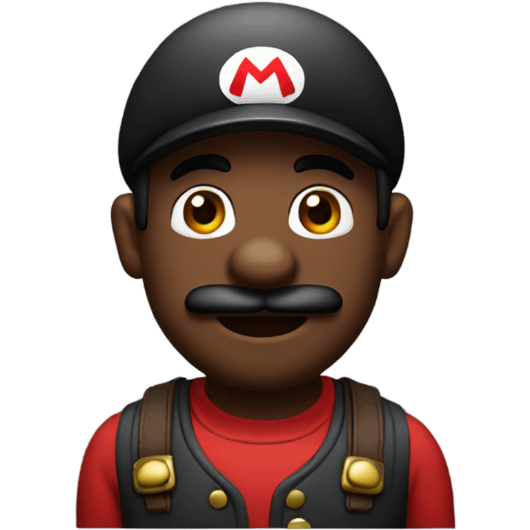 Black mario emoji