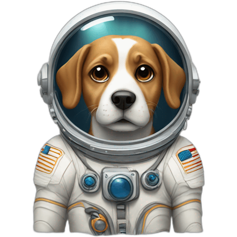 An astronauta dog emoji