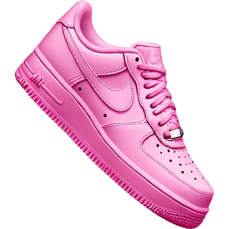 Nike Air Force 1 pink emoji