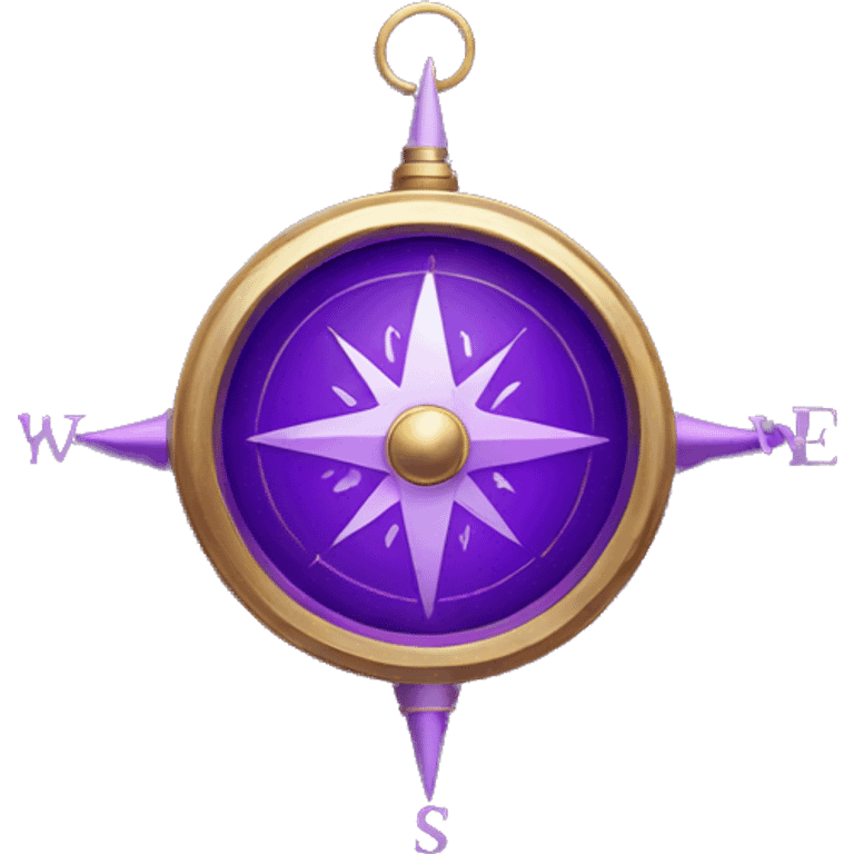 Magic purple compass emoji