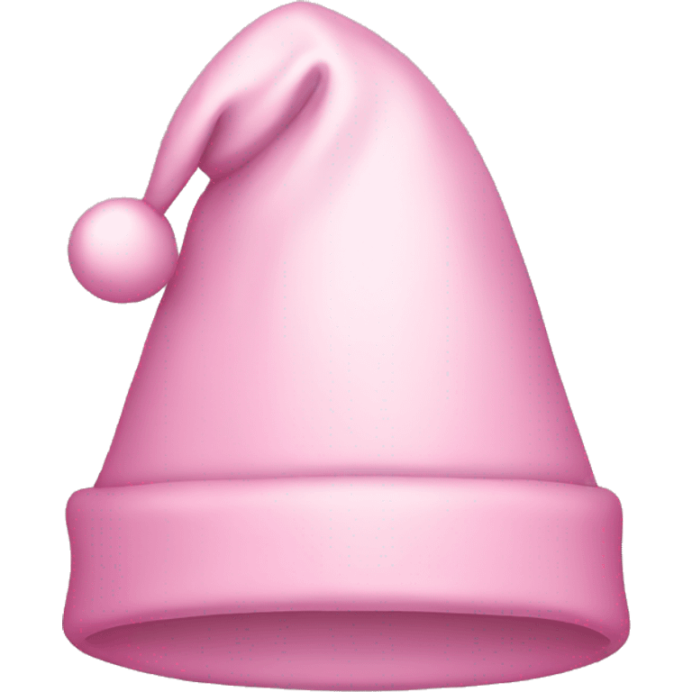 light pink christmas hat emoji