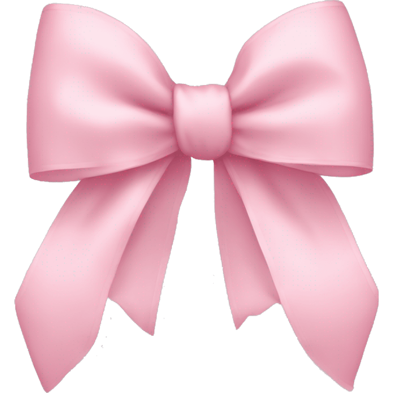 light pink bow on light pink bow emoji