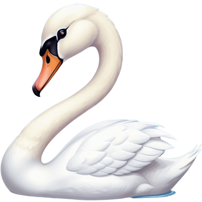 Aesthetic swan emoji