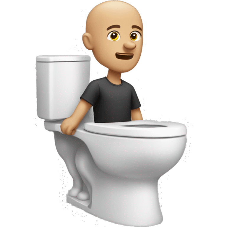 skibidi toilet bald man emoji