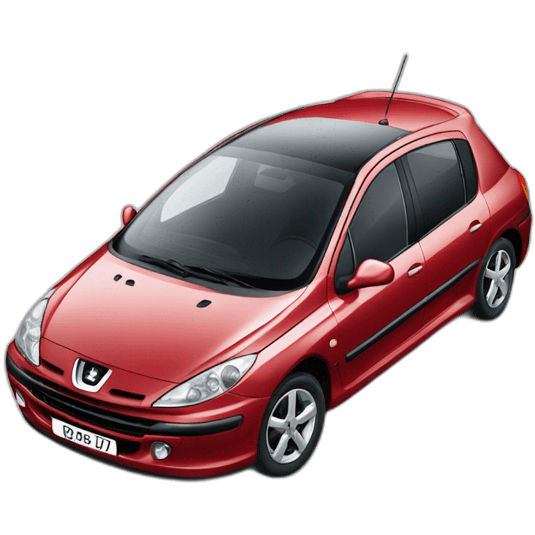 peugeot 307 red emoji