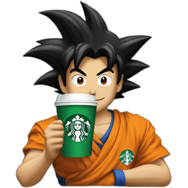 san goku drinks starbucks emoji