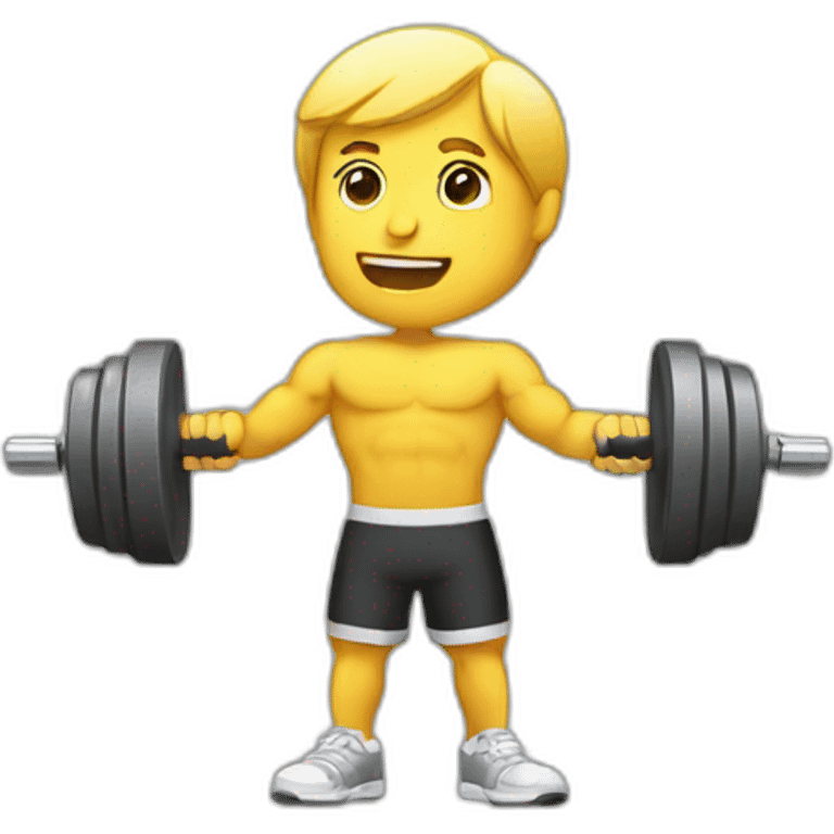 lifting a dumbell with one arm emoji