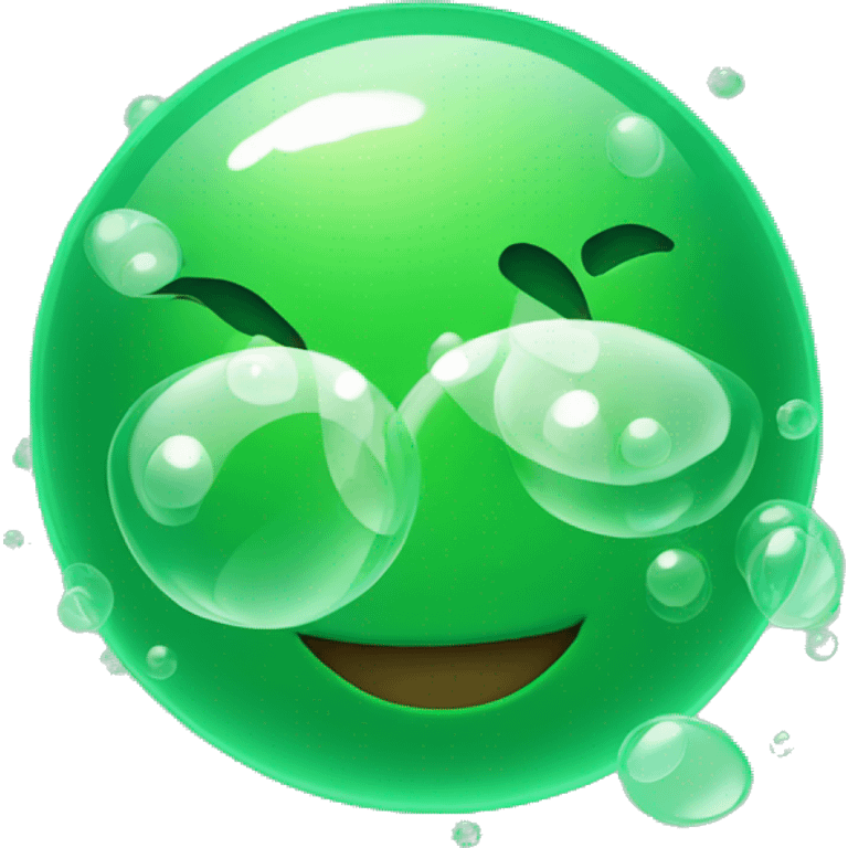 Green bubbles  emoji