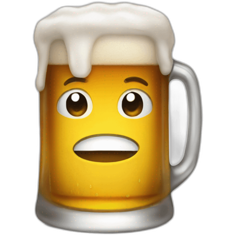 beer-face emoji