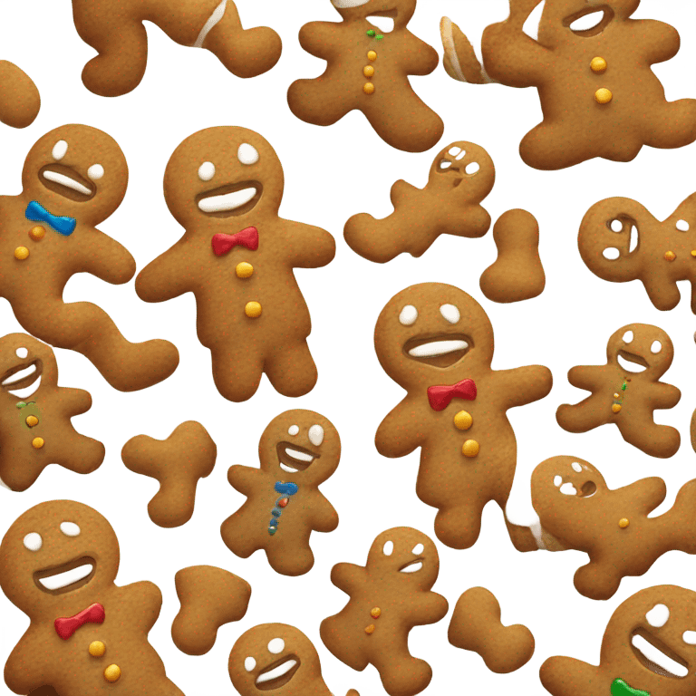 gingerbread man emoji