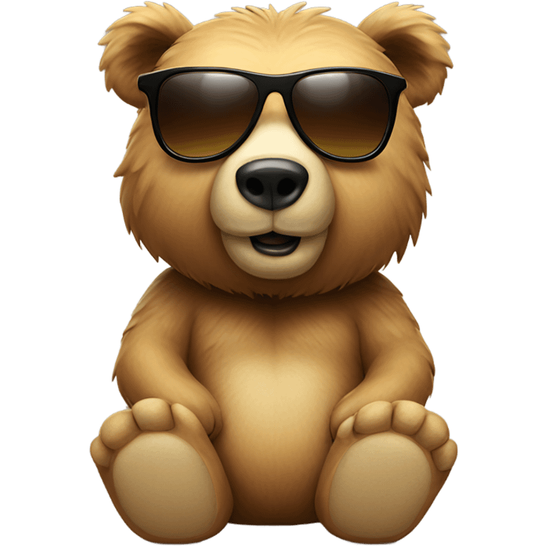 Bear with sunglasses  emoji