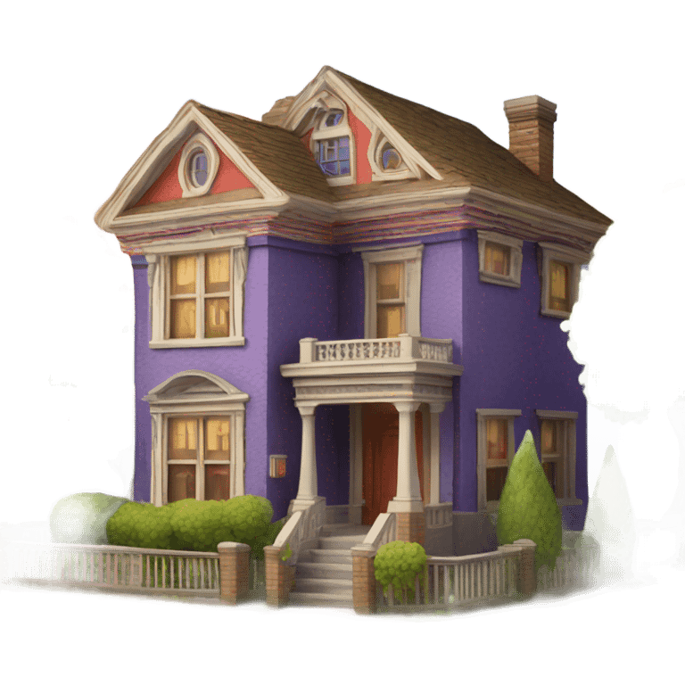 3D house painting emoji