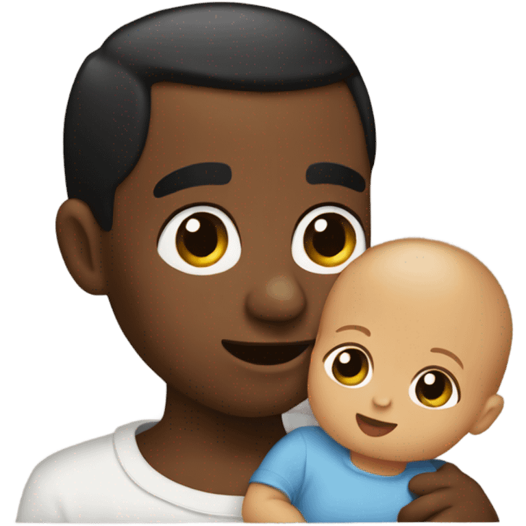 Diddy holding a baby emoji