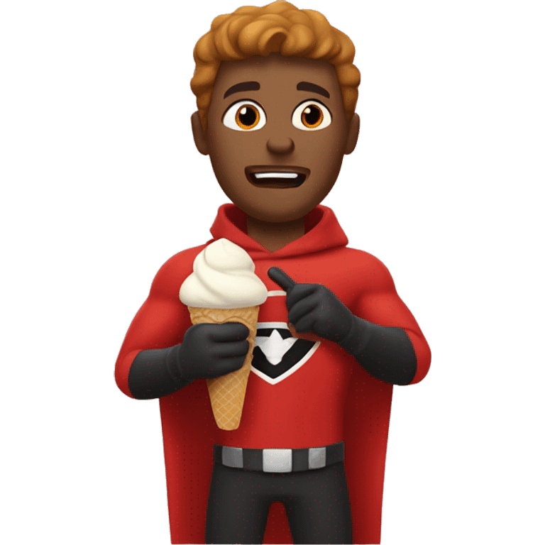 red son eating ice cream emoji