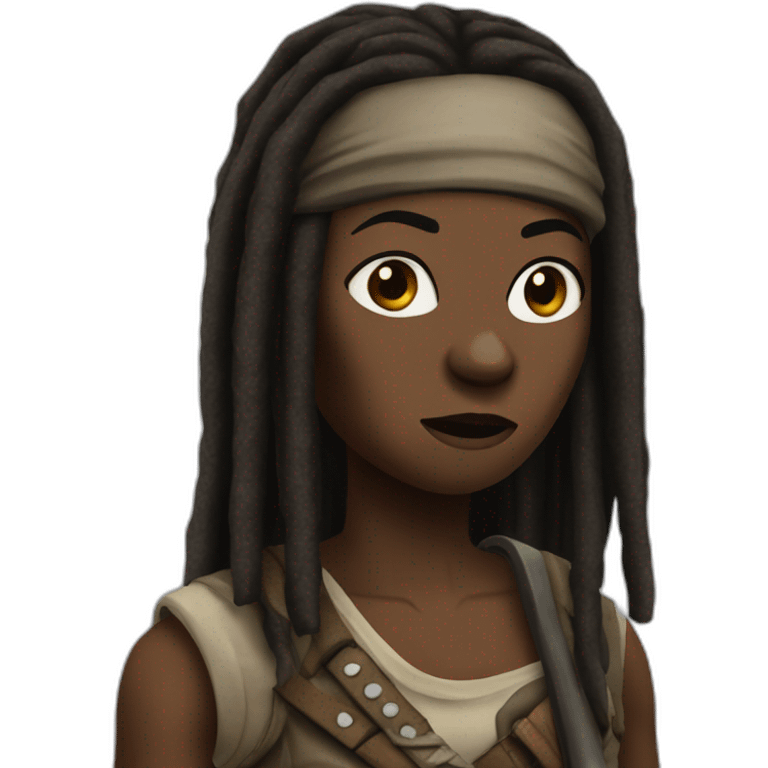 michonne from the walking dead emoji