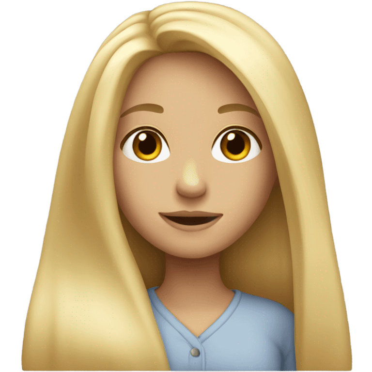 Blonde girl  emoji