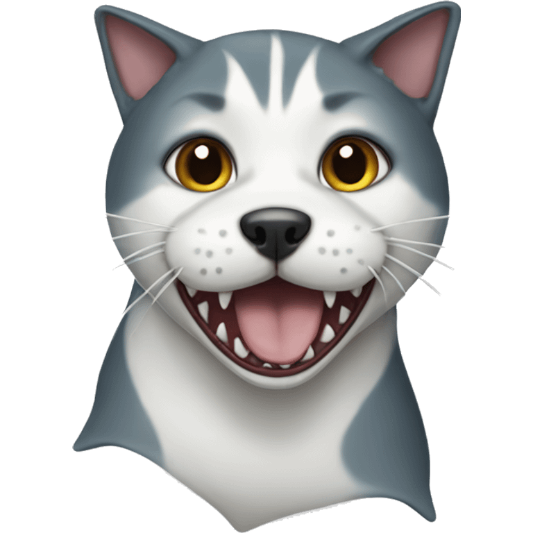 Shark cat dog emoji