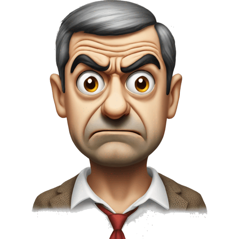 mr bean angry  emoji