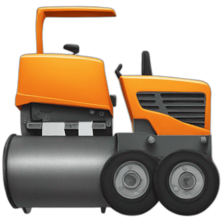 orange road roller emoji