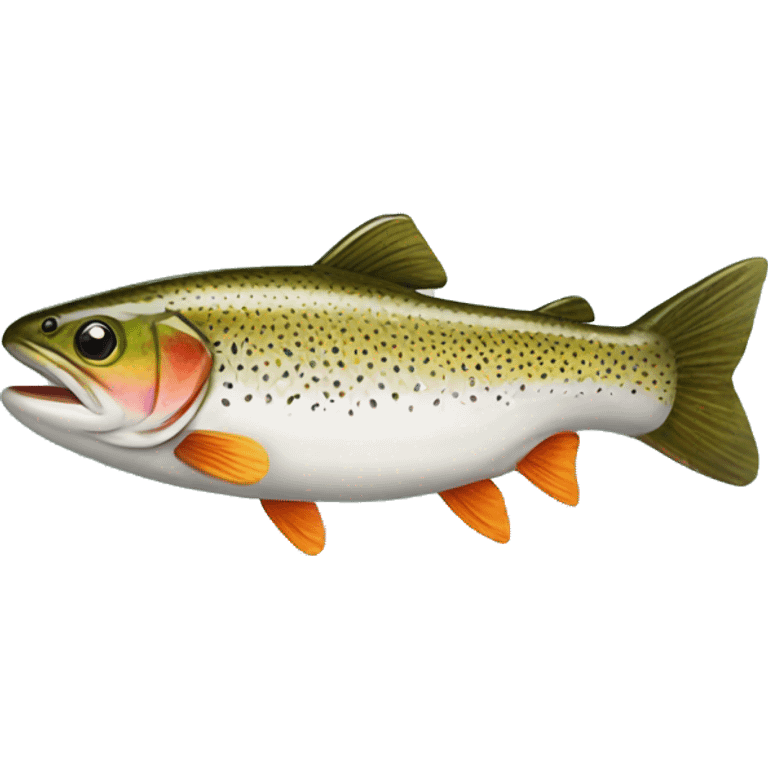 Trout fish with a bow tie  emoji