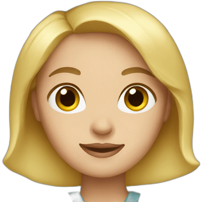 Blonde nurse emoji