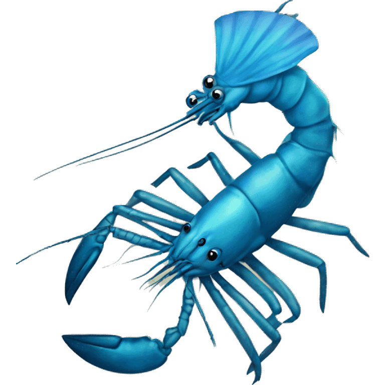 BLUE PRAWN emoji