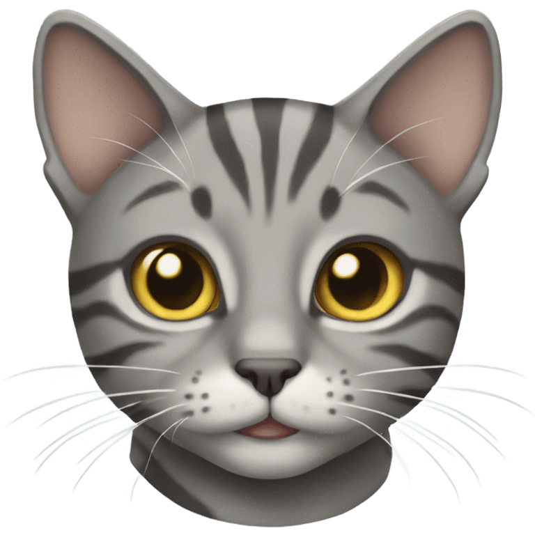 Grey tabby cat  emoji