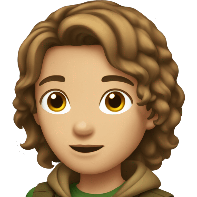 hunter brown hair emoji