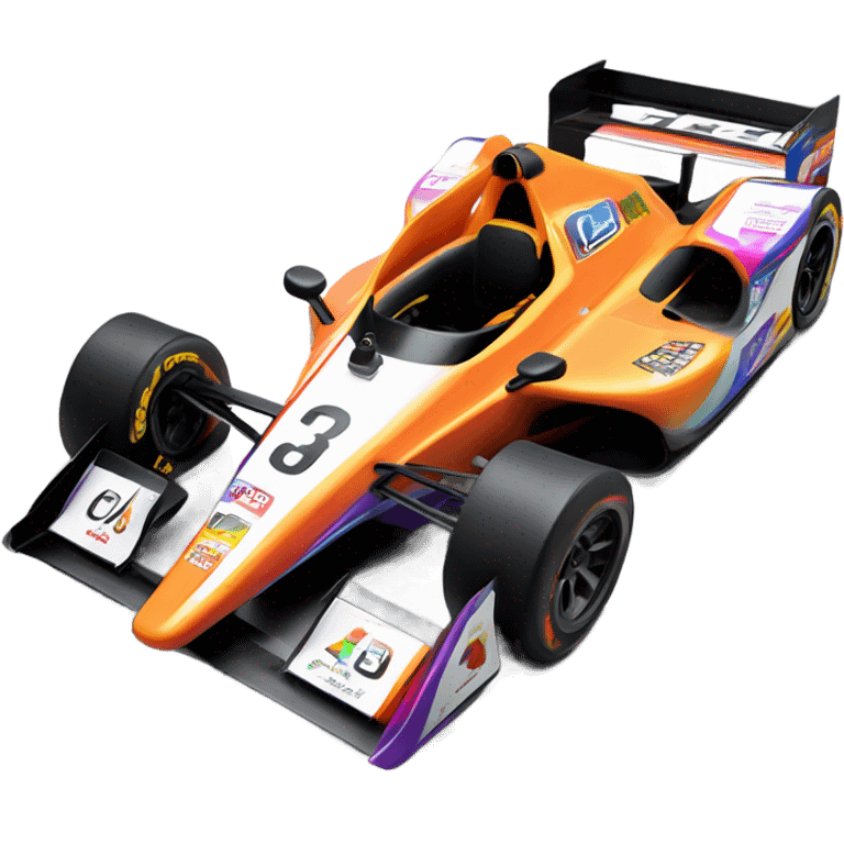 indy racecar emoji