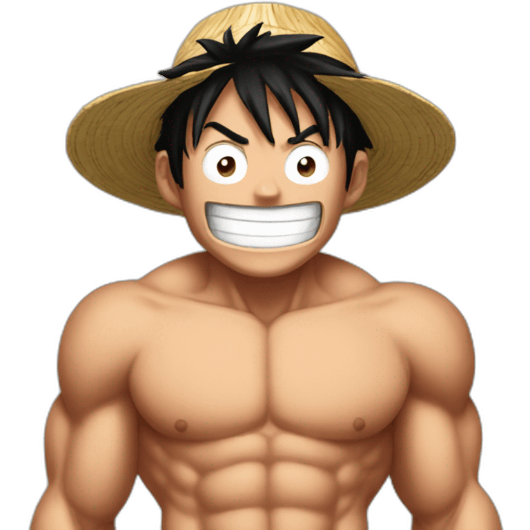 Luffy musclé emoji